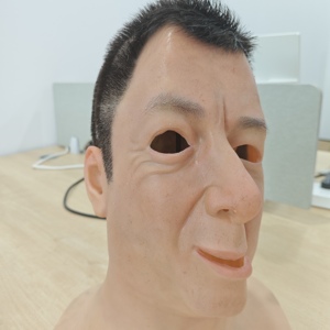 Personnalisation Silicone Homme Tête Masque Carnaval Réaliste Simulation Réaliste Fait À La Main Halloween Cosplay Mascarade Visage Changeant - Product Image 3