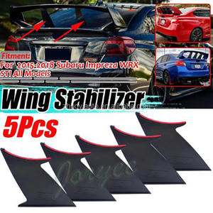 Alerón de Techo Trasero Rally para Mejora, Spoiler, Soporte Estabilizador de Maletero y Labio de Arranque, Kit de Carrocería para <span class=keywords><strong>Subaru</strong></span> <span class=keywords><strong>WRX</strong></span> <span class=keywords><strong>STI</strong></span> 2002-2004-<span class=keywords><strong>2007</strong></span>, Accesorio para Coche - Product Image 5