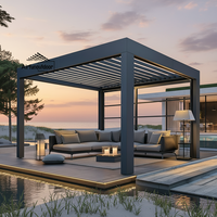 Pergola motorisée à toit rétractable en aluminium durable et écologique Airfun - Autoportante, moderne, résistante aux intempéries pour l'extérieur