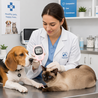 Fournisseur direct d'usine - Lecteur de glycémie pour animaux de compagnie - Chats et chiens - Surveillance précise de la glycémie - Portable - Facile à utiliser - Outil de soins de santé à domicile