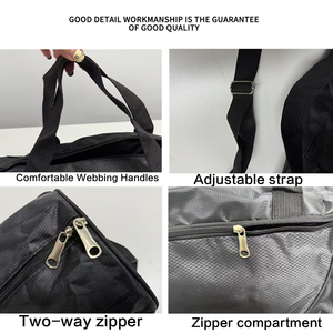 Bolsa de Lona de Viaje de Nailon Impermeable con Separación para Ropa Húmeda y Seca para Hombre para Deporte y Gimnasio de Alta Calidad con Logotipo Personalizado - Product Image 3