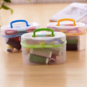 Travelling Mini <b>Sewing</b> <b>Kit</b> in Plastic Box Random case Color - Product Image 1