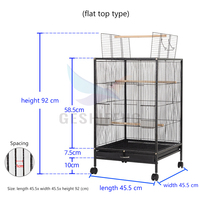 Fabricants vente en gros vente chaude grande cage de luxe Villa perroquet pivoine peau de tigre oiseau cage d'élevage d'animaux de compagnie pour oiseaux