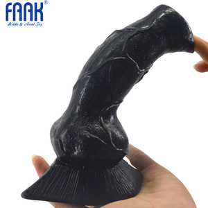 FAAK CHGD09 18.5cm Herramienta de Masaje Popular con Forma de Lobo, Pene Artificial de Animal, Juguetes Sexuales para Adultos, Tapón Anal, Consolador para Hombres y Mujeres - Product Image 2