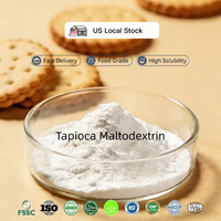 Poudre de maltodextrine de tapioca à 99,7 % de solubilité DE10-15 (non-OGM IP) de qualité alimentaire pour produits de boulangerie, certifiée casher/halal, 24 mois