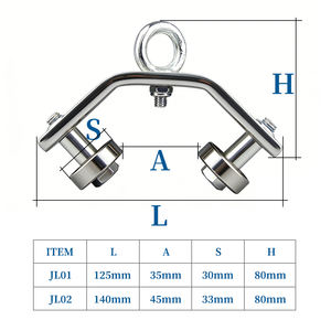 Rodillo <span class=keywords><strong>de</strong></span> Tracción Ajustable <span class=keywords><strong>de</strong></span> Diseño Moderno con Cable <span class=keywords><strong>de</strong></span> Acero y Rodamiento para Riel Angular, Polea para <span class=keywords><strong>Puerta</strong></span> <span class=keywords><strong>de</strong></span> <span class=keywords><strong>Garaje</strong></span>, Rodillo Colgante - Product Image 3