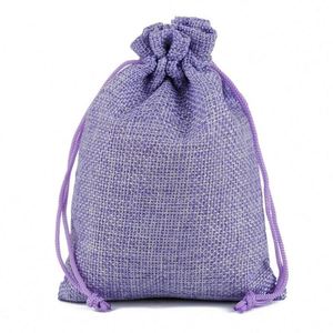Oem Wholesale in Stock Cheap Custom Christmas Small <b>Pouch</b> Burlap Durable Natural Linen Gift Jute <b>Drawstring</b> Bag - Product Image 1