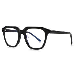 Monture de lunettes en acétate géométrique avec protection contre la lumière bleue, monture complète unisexe pour myopie, Wenzhou 8063 - Product Image 2