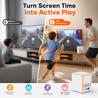 Boîte de jeu IA compacte avec caméra intégrée, reconnaissance de mouvements corporels complets, sans manette, pour jeux vidéo sportifs en famille et pour enfants en intérieur