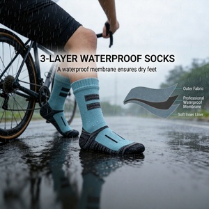 Chaussettes respirantes et imperméables pour hommes et femmes, idéales pour la randonnée, le vélo, la pêche et le ski - Product Image 2