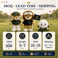Set Hadiah VIP Golf Kustom Maskot Boneka dan Mainan Bola Golf Ramah Lingkungan Pabrik OEM ODM Sampel 5-7 Hari