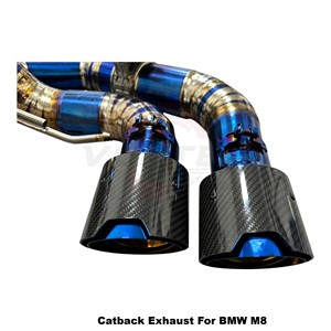 Sistemas de Escape con Válvulas Vortex Direct Fit en Titanio Azul Quemado para BMW M8 F91 F92 F93 4.4T V8, Proveedores Mayoristas de Alto Rendimiento - Product Image 3