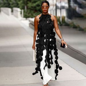 2023 automne vêtements pour femmes nouveau Sexy <span class=keywords><strong>dos</strong></span> <span class=keywords><strong>nu</strong></span> licou irrégulière coupe ajustée longue chemise - Product Image 2