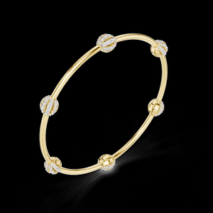 Bracelet minimaliste en argent avec diamants de laboratoire cultivés, fabriqué en argent plaqué, au design élégant, pour cadeau de fête pour femmes - Product Image 6