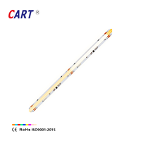 Bande lumineuse LED COB IC adressable flexible double blanc 2800K-6500K WS2811 SPI 10mm de large, pour hôtel, DC 24V, découpable