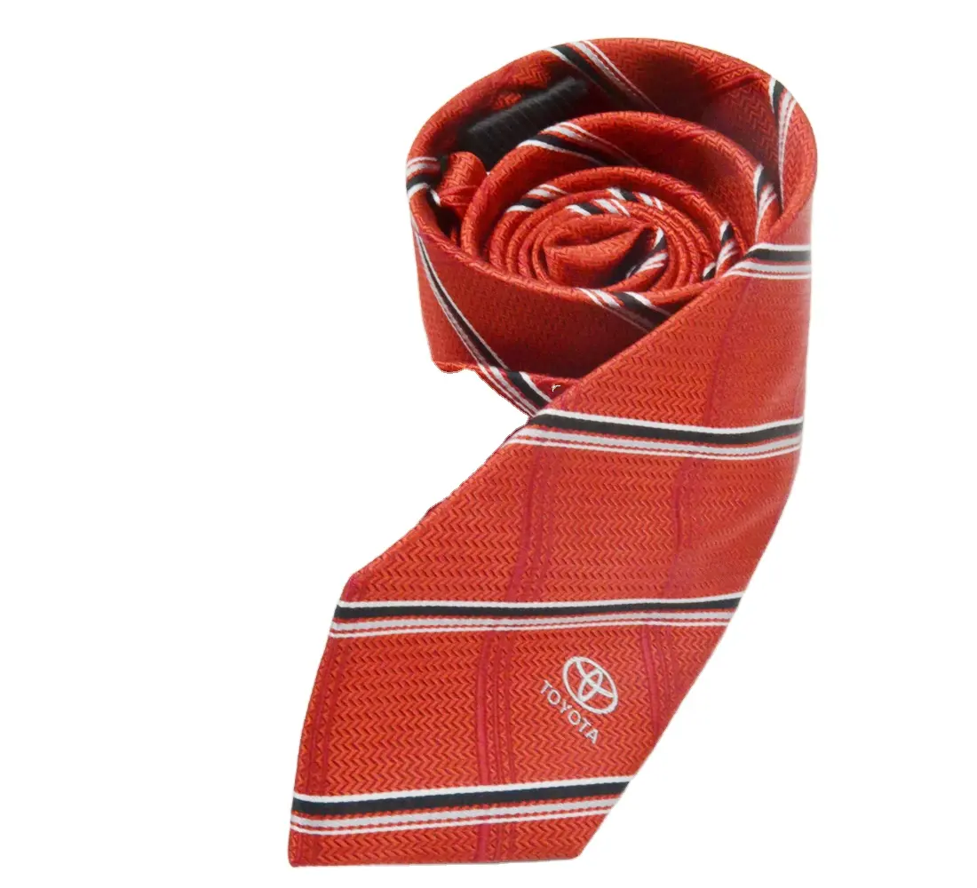 Özel toptan tedarikçiler Polyester kravat logosu bağları örme kravat erkek yetişkin ve okul çocuk boyun kravat