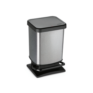 Rotho Paso <b>Step</b> Trash Can 10L Stainless Steel <b>Kitchen</b> Waste Bin - Product Image 2