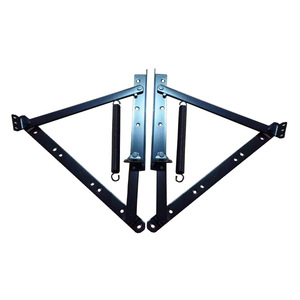 Chengyouhui Conjunto de bisagras elevables para mesa de centro YC-001 YC-002 YC-003 YC-004 YC-005 YC-006 YC-007 Soporte plegable negro - Product Image 1