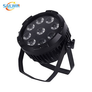 Сценический светодиодный светильник Sailwin IP65, водонепроницаемое Беспроводное дистанционное приложение DMX512 9x18 Вт rgbwa uv 6 в 1, уличная плоская светодиодная панель - Product Image 5