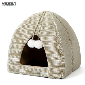 100% Microfiber <strong>Cat</strong> <strong>Cave</strong> with Removable Washable Cushioned <strong>Cat</strong> <strong>Cave</strong> Bed Indoor <strong>Cat</strong> House Travel Customized Logo Solid Hand Wash - Product Image 5