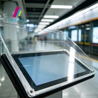 Sun Decor Kratzfeste Acrylplatte, Optisch Transparente & Hart Beschichtete Windschutzscheibe für Display-Schutzabdeckung