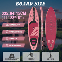 Planche de paddle gonflable légère et portable OEM, idéale pour les voyageurs, pour une navigation polyvalente et confiante.