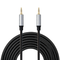 Cable de Audio Estéreo Yinyu AC060MB, 3.5mm Macho a Macho TRS, Trenzado de Nailon, para Smartphone, Laptop, Auto, Amplificador
