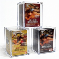 Boîte de présentation en acrylique transparente polie de haute qualité TCG OP, boîte de protection magnétique moderne de petite taille pour cartes