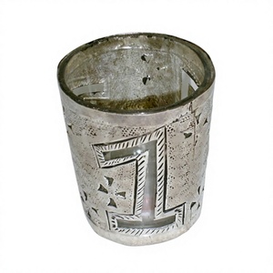 Metal Tabletop <b>Tealight</b> <b>Holder</b> Gold Glass & Metal Clear Votive for Home Decoration - Product Image 1