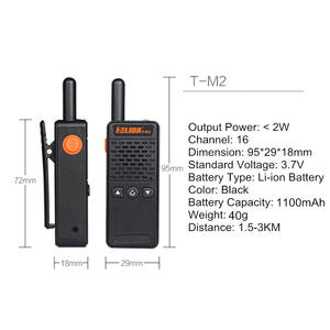 VENTE FLASH HELIDA TM2 FRS/GMRS Radio Super Petite <span class=keywords><strong>Portable</strong></span> Professionnelle Talkie-Walkie Mini Radio Bidirectionnelle 16 Canaux 400-520MHZ - Product Image 6