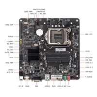 Nueva Placa Base Mini ITX H81 ATX, Doble DDR3*2, Compatible con I3 I5 I7, 128 GB SATA2, USB3.0, M.2 para Computadora de Escritorio Todo en Uno