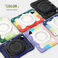 Untuk XiaoMi Pad 6S Pro 12.4 inci 360 tablet, sarung pelindung tablet pegangan putar dengan tali bahu bawaan