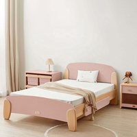 Solo para B2B, Camas Individuales Infantiles de Madera Maciza Boori, Diseño Nórdico para Dormitorio Infantil