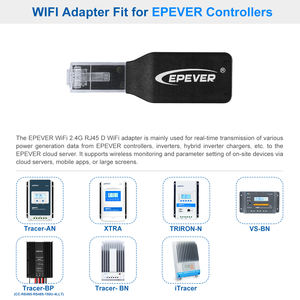 EPEVER Offre Spéciale haute qualité meilleure vente adaptateur WiFi 2.4G RJ45 D pour Set EPEVER Controller EPEVER Inverter avec faible quantité minimale de commande - Product Image 3