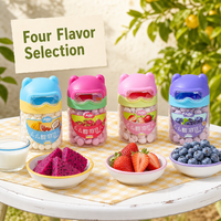 Biscuits Solubles aux Fruits Aimo Momo Bear, Friandise Sucrée 14g, Vente Directe Usine, Personnalisation OEM