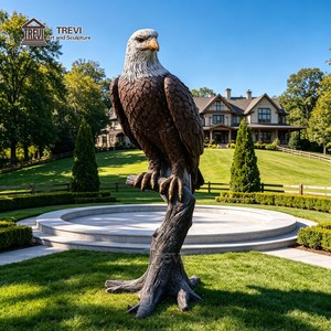 Statue d'aigle en bronze TREVI de grande taille pour l'extérieur, sculpture décorative d'aigle en bronze sur globe pour la décoration de jardin et de place publique - Product Image 2