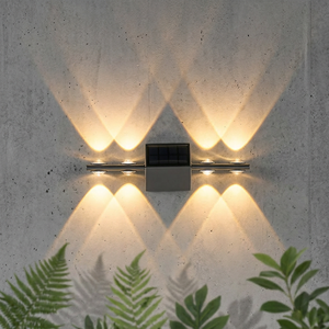 Solar LED Flower Style Christmas <b>Wall</b> Light for Outdoor Courtyard Staircase Porch Garden Use IP65 Rated - Product Image 6