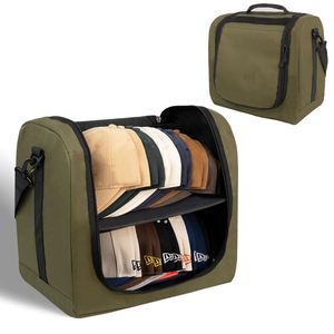 Stackable Hat Travel Bag Large <b>Cap</b> <b>Storage</b> Case <b>Baseball</b> Hat Organizer Bag for 20-24 <b>Caps</b> - Product Image 2