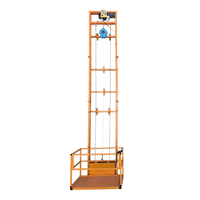 Ascenseur électrique pour le fret, plate-forme verticale pour le levage de marchandises, petite maison murale, extérieur