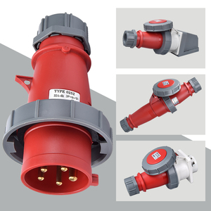 2025 New IP67 Flame-retardant Industrial <strong>Plug</strong> Sockets Custom <strong>Label</strong> 4PIN 16A 32A 380-415V 3P+E ABS+ Copper Parts for Hospital Use - Product Image 2