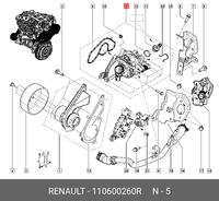 Pour Renault Captur Clio Megane Scenic4 moteur refroidissement Thermostat boîtier assemblage voiture Thermostat assemblage 110600260R A2822033000
