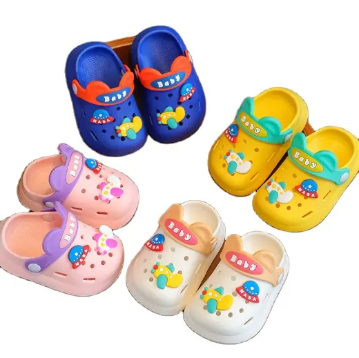 Children's soft cartoon colorful sandals Astronaut pattern cute sandals slippers for children