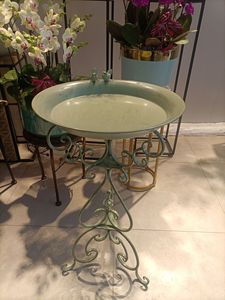 Grande sélection d'objets artisanaux en <span class=keywords><strong>métal</strong></span> de style américain, supports à <span class=keywords><strong>fleurs</strong></span> vintage d'<span class=keywords><strong>extérieur</strong></span> à un seul support, mangeoires à oiseaux, décorations pour villa/jardin - Product Image 3