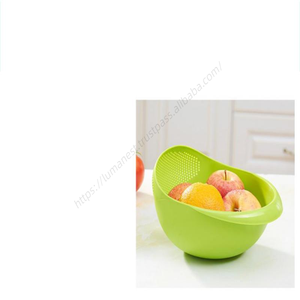 Wholesale Wholesale WHY336 Food Grade Utensils Plastic Wash Rice Filter <b>Strainer</b> Cleaning Gadget Kitchen Accessories Basket - Product Image 1