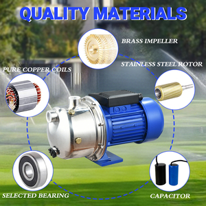 Js 80 Loạt 0.75HP 550W 220V Max Dòng Chảy 45.0L/Min Xách Tay Thép Không Gỉ Điện Sâu Vâng Máy Bay Phản Lực Nước Máy Bơm - Product Image 3