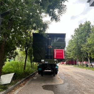 Semi-remorque <span class=keywords><strong>benne</strong></span> arrière robuste à levage hydraulique pour le transport de matériaux en vrac dans le secteur de la construction - Product Image 4