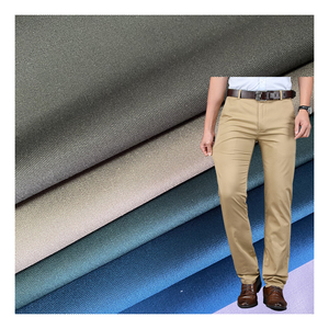 Tùy Chỉnh Đào Da 97% Cotton 3% Spandex Twill Vải 240gsm 32*16 + 70D Cotton Twill Stretch Cargo Quần Vải - Product Image 2