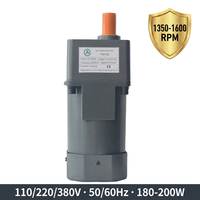 Moteur de rôtissoire asynchrone à engrenages fermé haute efficacité YN100 180W 1350 tr/min Triphasé CA 110/220/380V 50/60Hz IP44 pour panneau