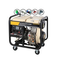 Générateur diesel portable à cadre ouvert VISION 7,5 kW 380 V/220 V 50/60 Hz, démarrage électrique, refroidissement par air, ATS DG9500E