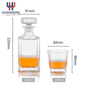 USA Warehouse in Stock <b>Glass</b> Square <b>Whisky</b> <b>Glasses</b> and Whiskey Decanter <b>Set</b> With Storage <b>Gift</b> Box for Fathers Day Birthday - Product Image 2